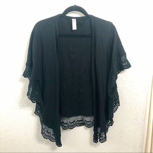 Heathmoor Black Cardigan/Shawl